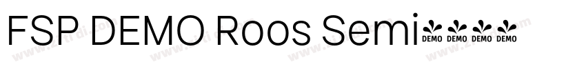 FSP DEMO Roos Semi字体转换 FSP DEMO Roos Semi字体转换